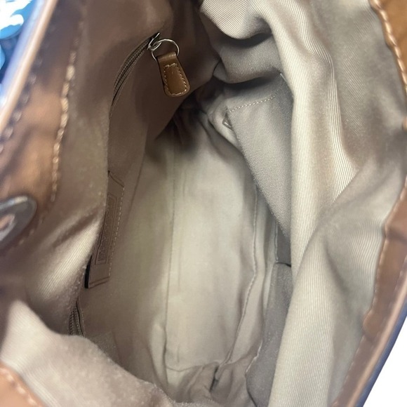 Coach‎ Chelsea Optic Signature Hobo Handbag Tan Brown - Picture 6 of 8